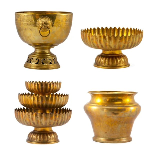 Gamla antika vintage gold collection — Stockfoto