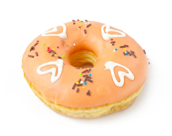Hart donuts geïsoleerd — Stockfoto