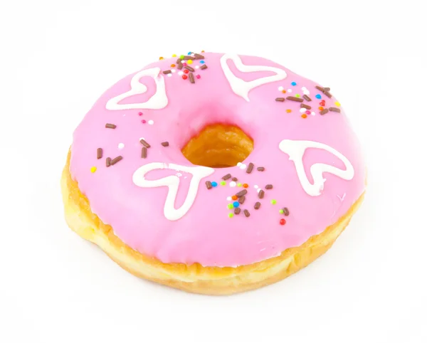 Hart donuts geïsoleerd — Stockfoto