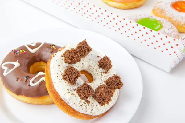 Donuts on plate