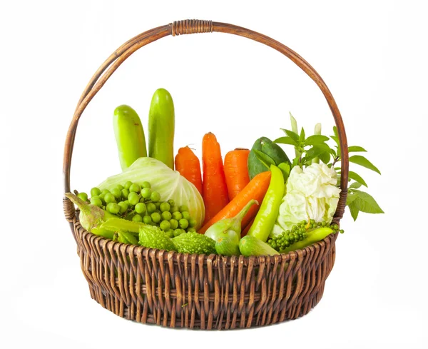 Vegetables in basket — Stock Photo, Image