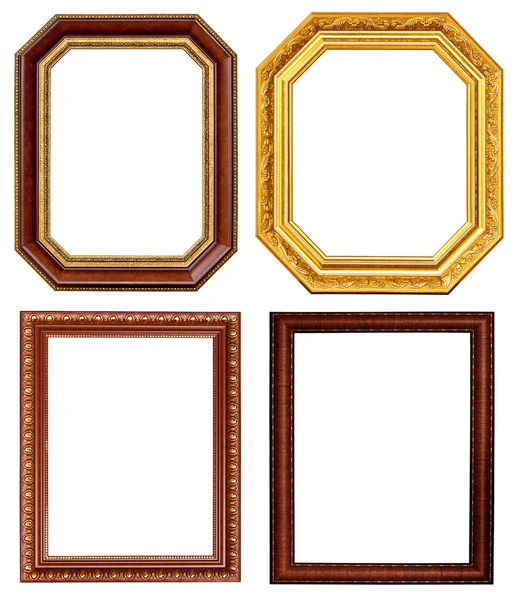 Gold and wood frame — Stock Photo, Image