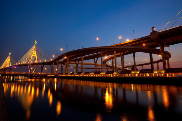 Bhumibol Bridge in Thailand