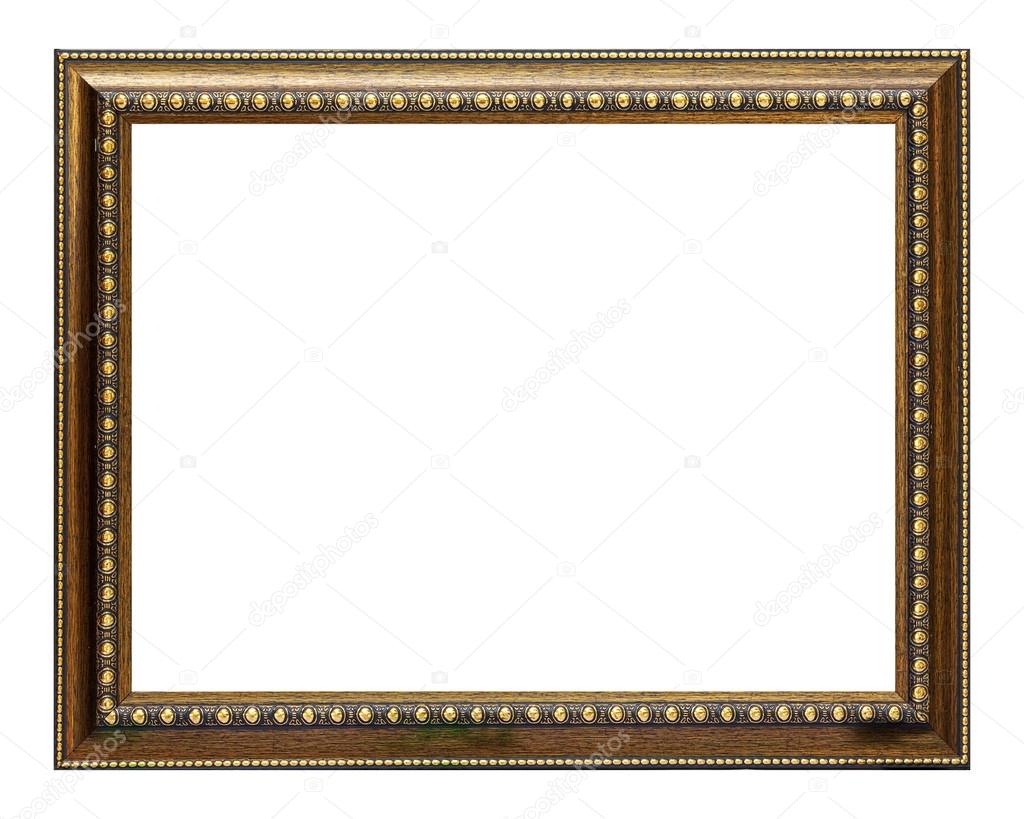 Gold and wood frame