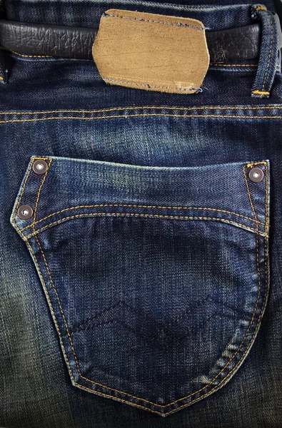 Jeans bakficka — Stockfoto