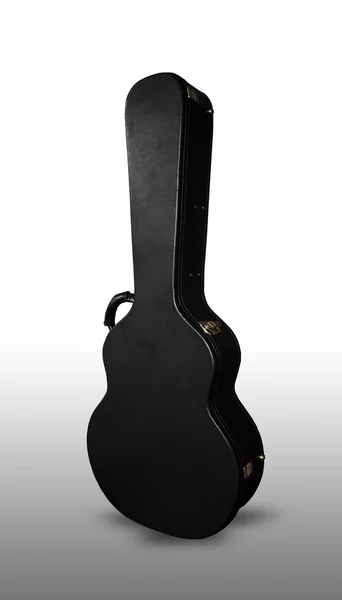 分離された黒いギター ケース — ストック写真