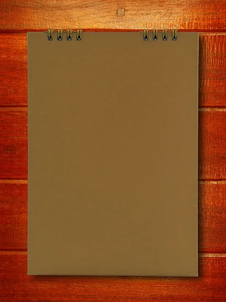 Kahverengi defter — Stok fotoğraf