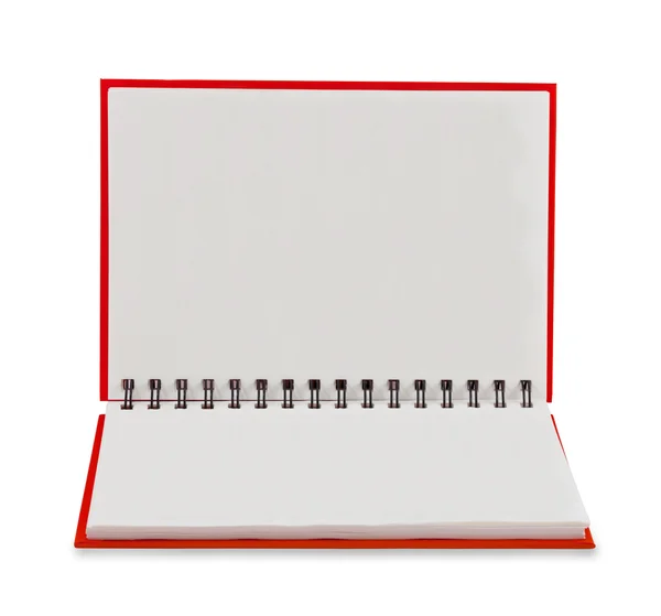 Livro nota vermelha — Fotografia de Stock