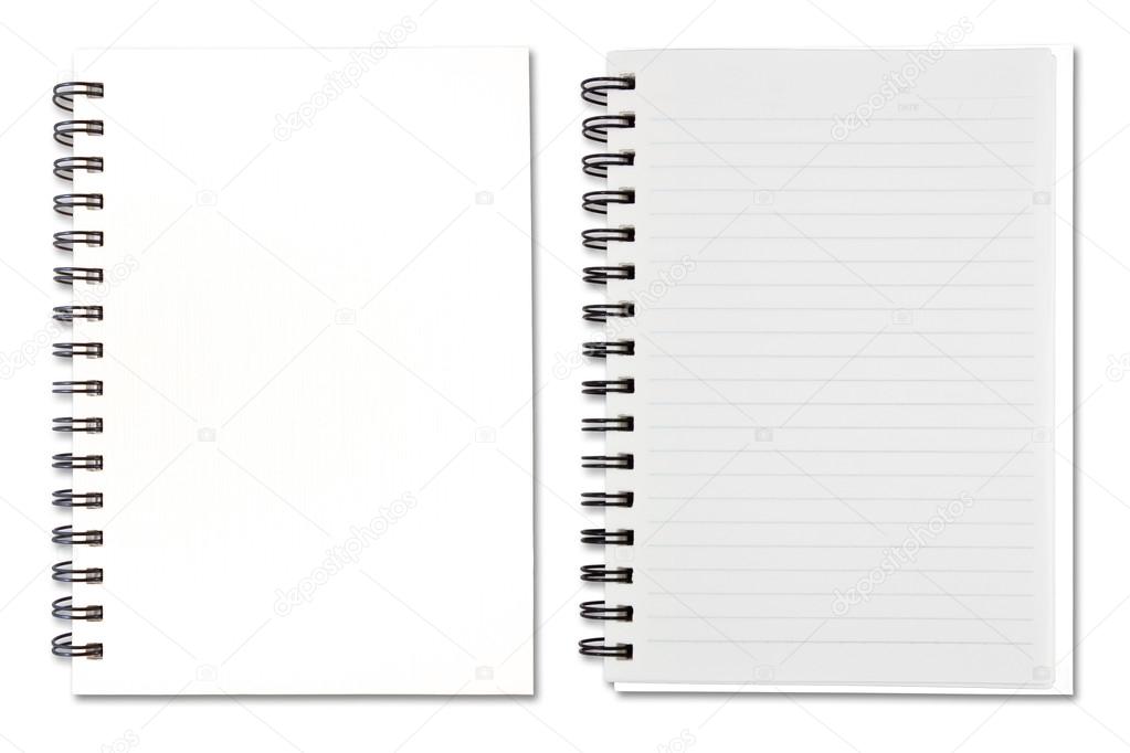 White Blank Note Book