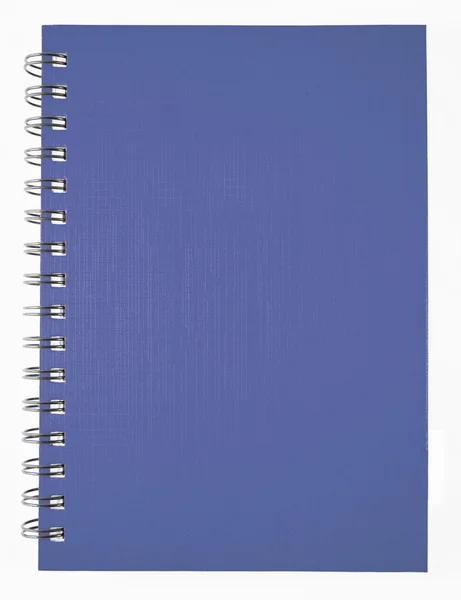 Blaues Notizbuch isoliert — Stockfoto