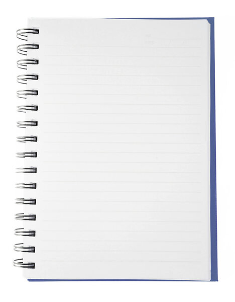 Blue Notebook isolated