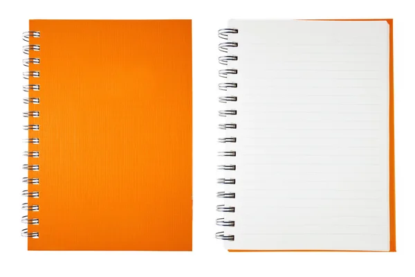 Orange notebook — Stockfoto