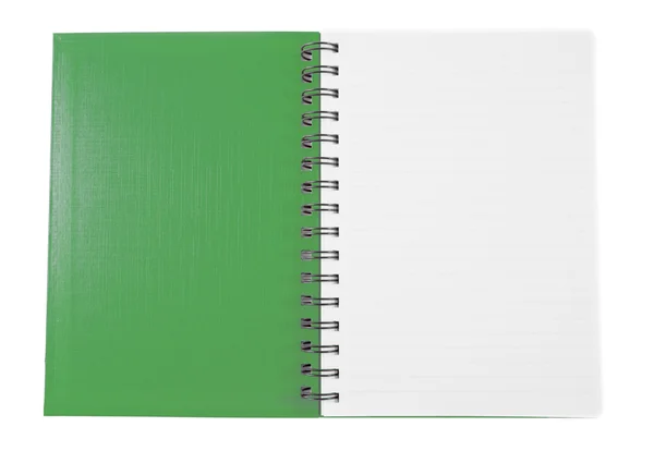 Yeşil defter — Stok fotoğraf