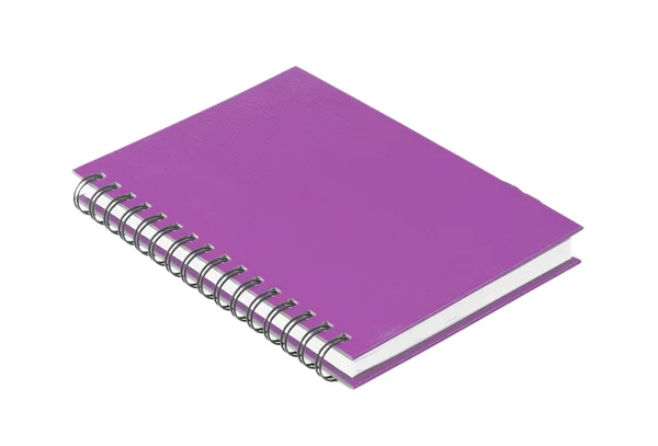 Caderno roxo — Fotografia de Stock