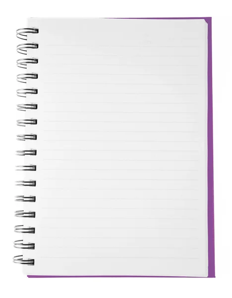 Caderno roxo — Fotografia de Stock