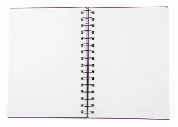 Cuaderno púrpura — Foto de Stock