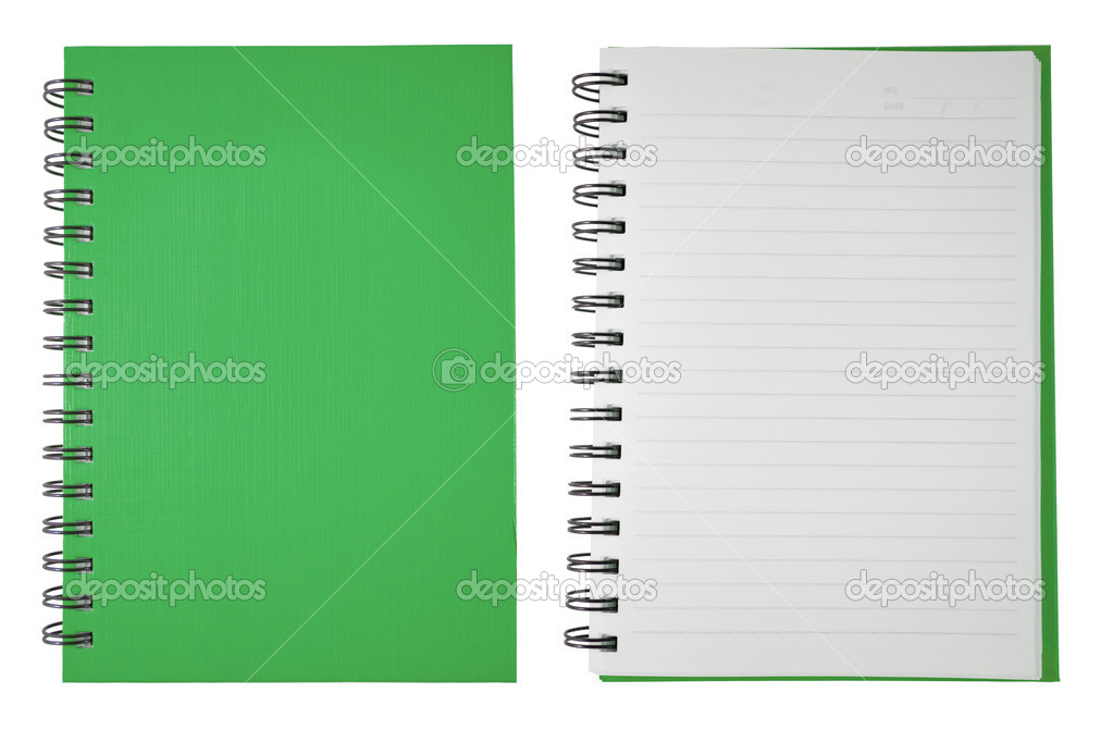 Green Blank Note Book