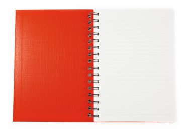 izole kırmızı defter