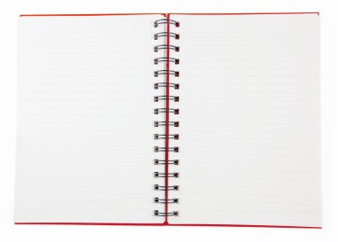 izole kırmızı defter