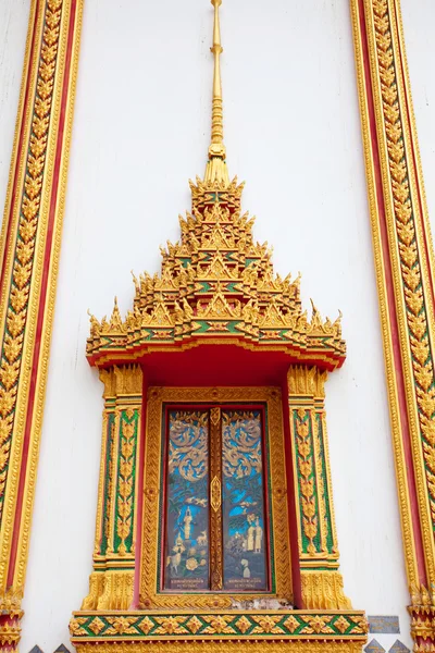 Fenster des Tempels in Thailand — Stockfoto