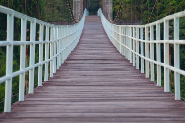 Passerella di corda attraverso — Foto Stock