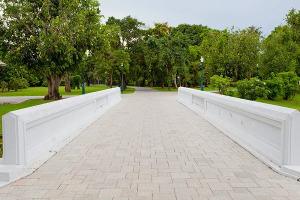 Brug in park — Stockfoto