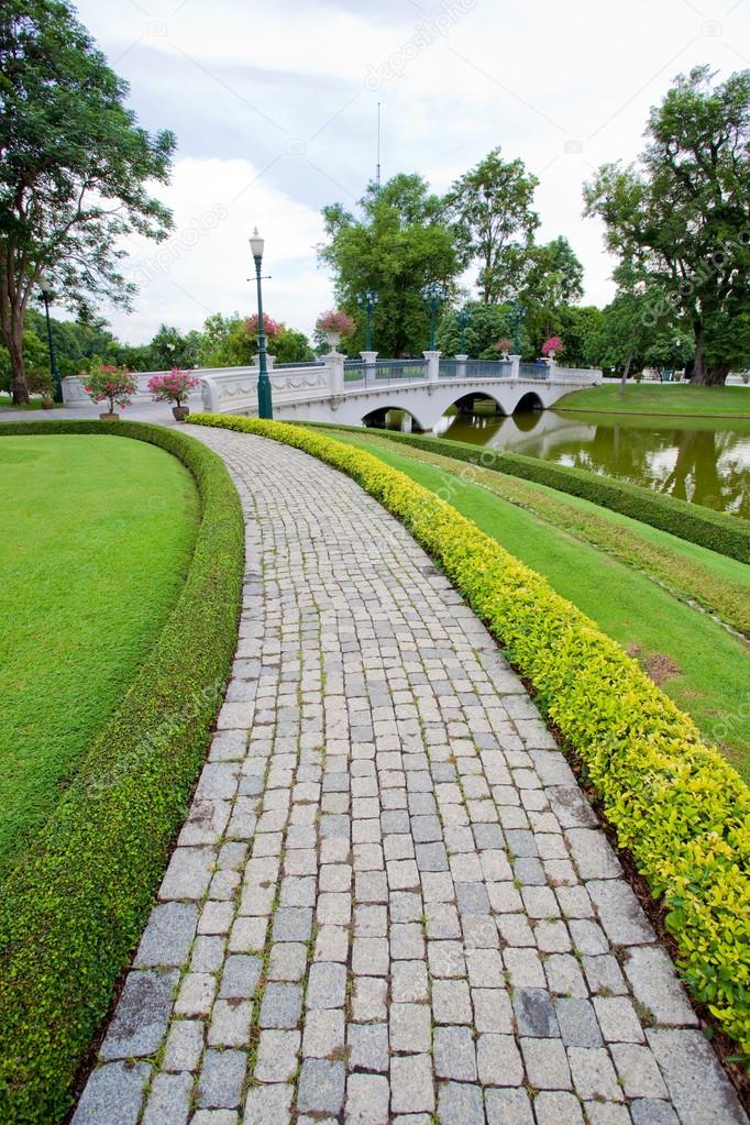 Walkway in garden