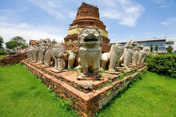 Historyczny park ayutthay w Tajlandii — Zdjęcie stockowe