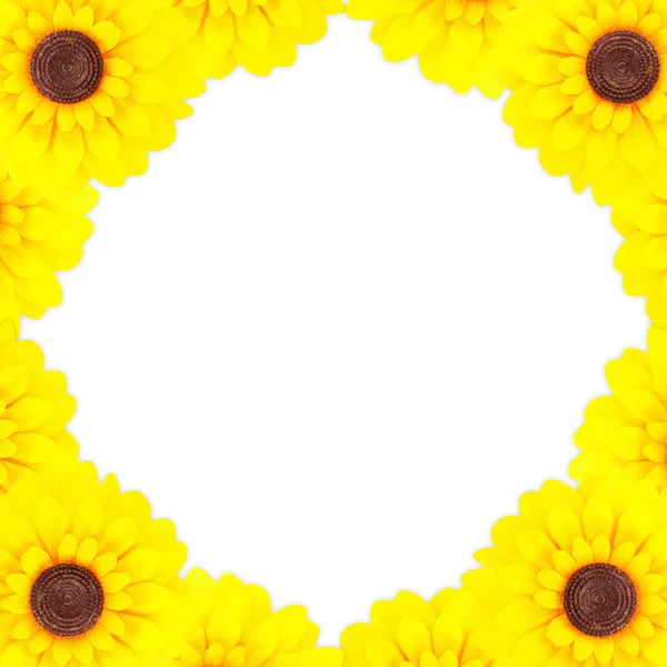 Sunflower frame — Stock Photo, Image