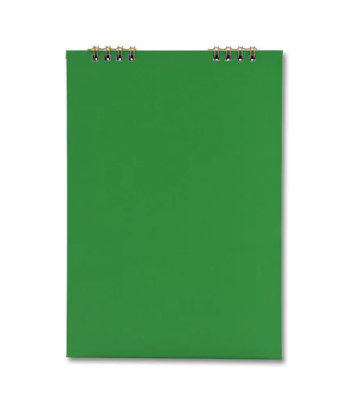 Caderno verde — Fotografia de Stock