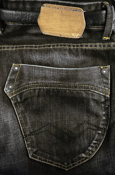 Zwarte jeans — Stockfoto