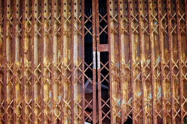 Old metallic door — Stock Photo, Image