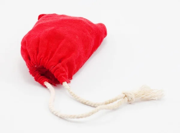Kırmızı çantalı — Stok fotoğraf
