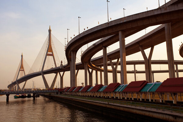 Bhumibol Bridge in Thailand