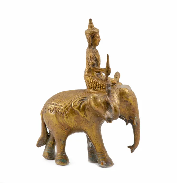 Drie olifant hoofd standbeeld — Stockfoto