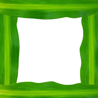 yeşil yaprak çerçeve