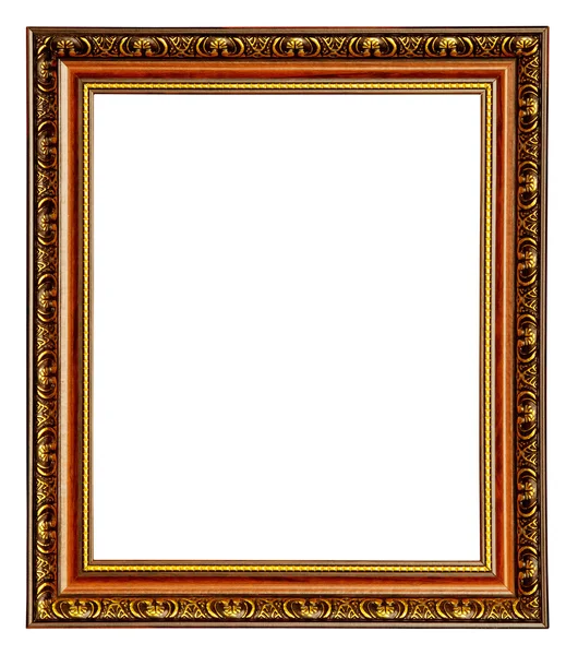 Gold frame isolated — Stock Photo, Image