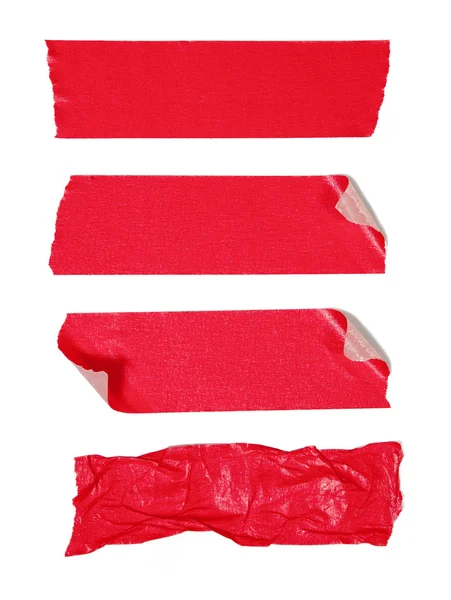 分離した赤の粘着テープ — ストック写真