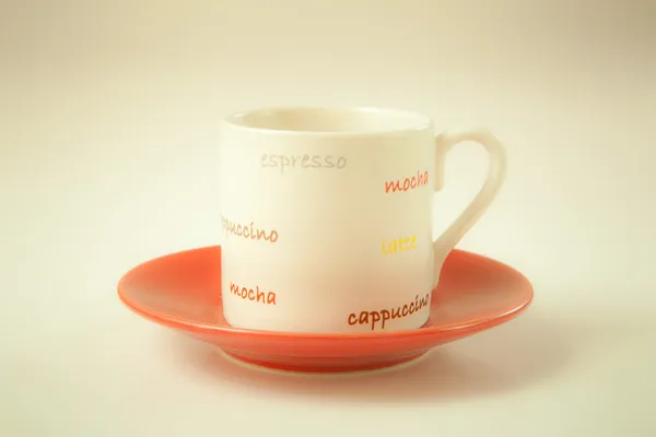 Rode kop koffie — Stockfoto