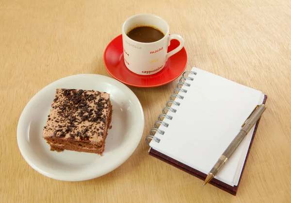 ケーキとコーヒー — ストック写真