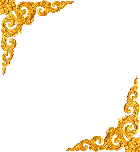 Golden carve frame — Stock Photo, Image