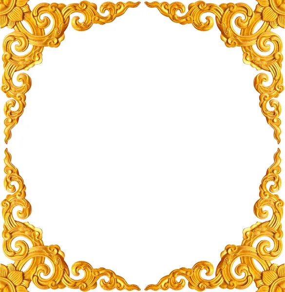 Golden carve frame — Stock Photo, Image