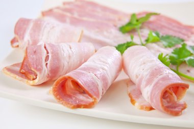 lezzetli dilimlenmiş jambon