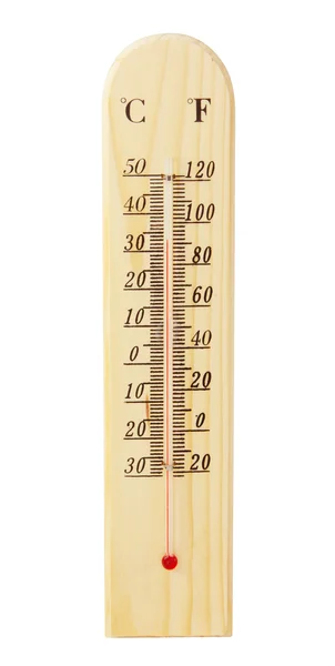 Termometro in legno — Foto Stock