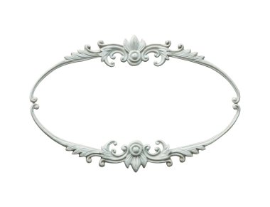 Oval ahşap çerçeve