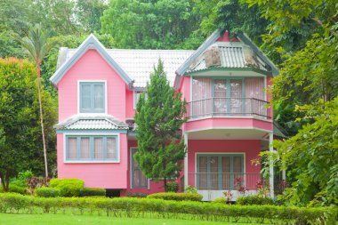 ormanda pembe ev