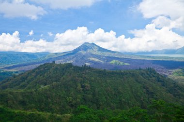 Bali volcano clipart