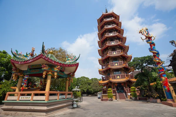 Tempio cinese in Thailandia — Foto Stock