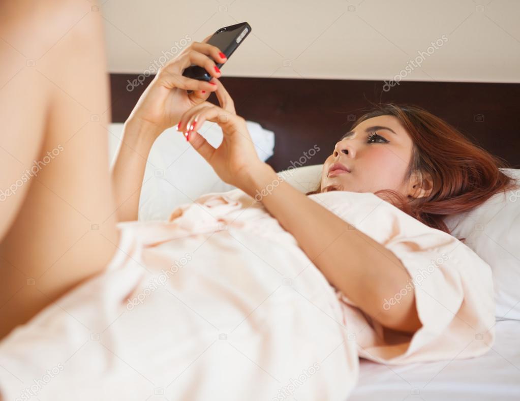 woman using smart phone