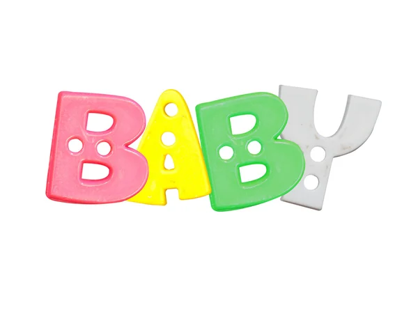 Alphabet Baby Plastikbuchstaben — Stockfoto